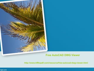 Free AutoCAD DWG Viewer

http://www.kf8topdf.com/resource/free-autocad-dwg-viewer.html
 