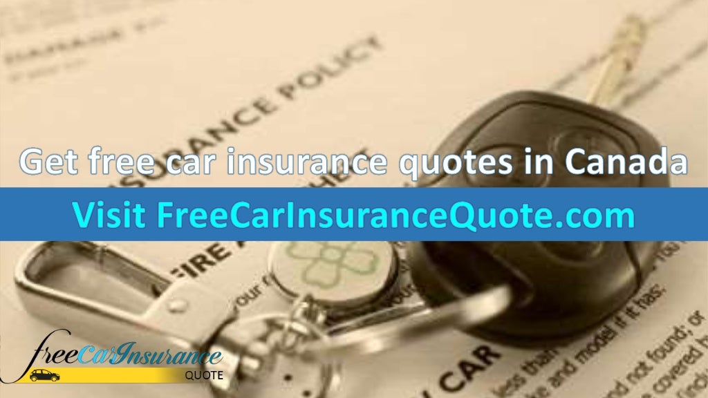 Get Free Auto Insurance Quote Online in Canada