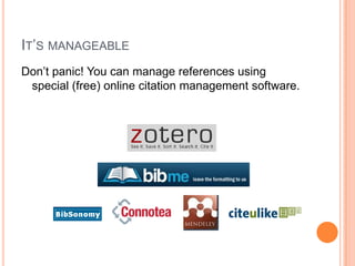 What other ideas do you have?Simpler CitationsKim Leeder