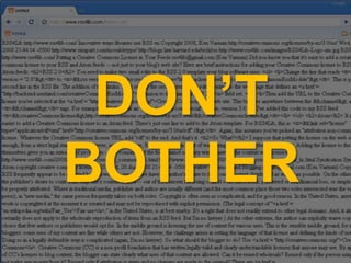 RSS: don't botherDon’t bother