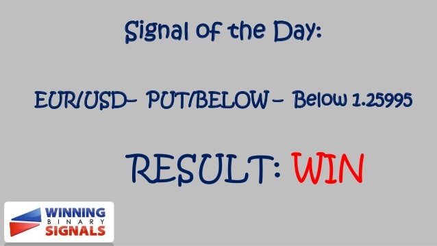 Binary options expert signals review