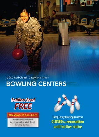 Free Bowling for Soldiers