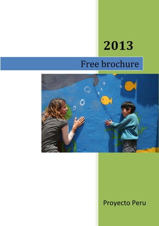 2013
Free brochure




     Proyecto Peru
 
