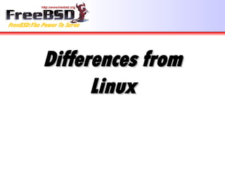 Differences from Linux 