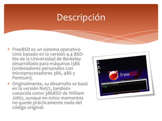 FreeBSD | PPT | Descarga Gratuita