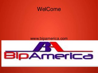 WelCome
www.bipamerica.com
 