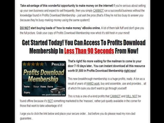 Free cash generation