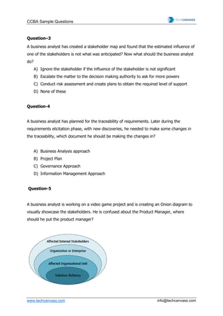 CCBA Testantworten
