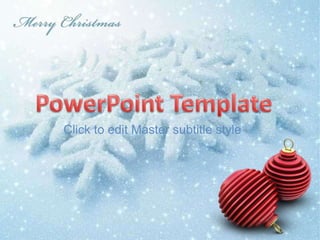 PowerPoint Template Click to edit Master subtitle style 