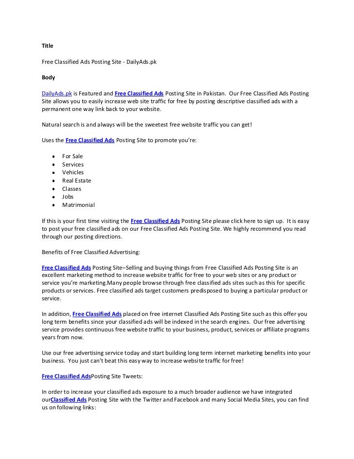 Free personals classified advertising long Classifieds dating personals - Single Pattern