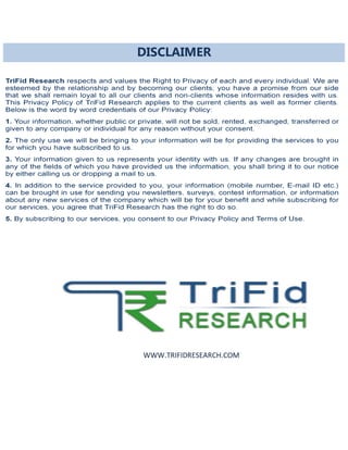 WWW.TRIFIDRESEARCH.COM
DISCLAIMER
 