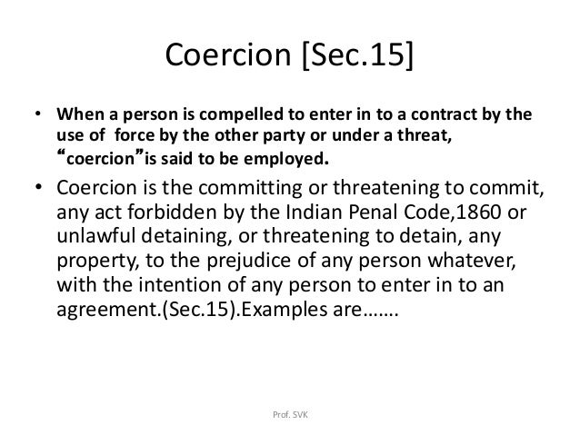 Free Consent Law Of Contract Business Law