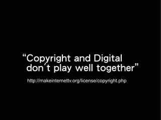 Free Culture (6 mins in Chinese)