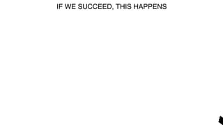 IF WE SUCCEED, THIS HAPPENS
 
