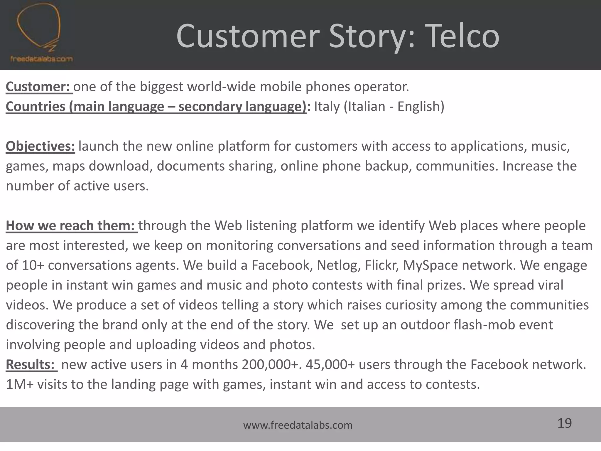 Point & Shoot vs. Listen & ActMarketingUser GeneratedContentCompany Generated ContentPointListenActShootCall to ActionUser Initiated ActionBuy