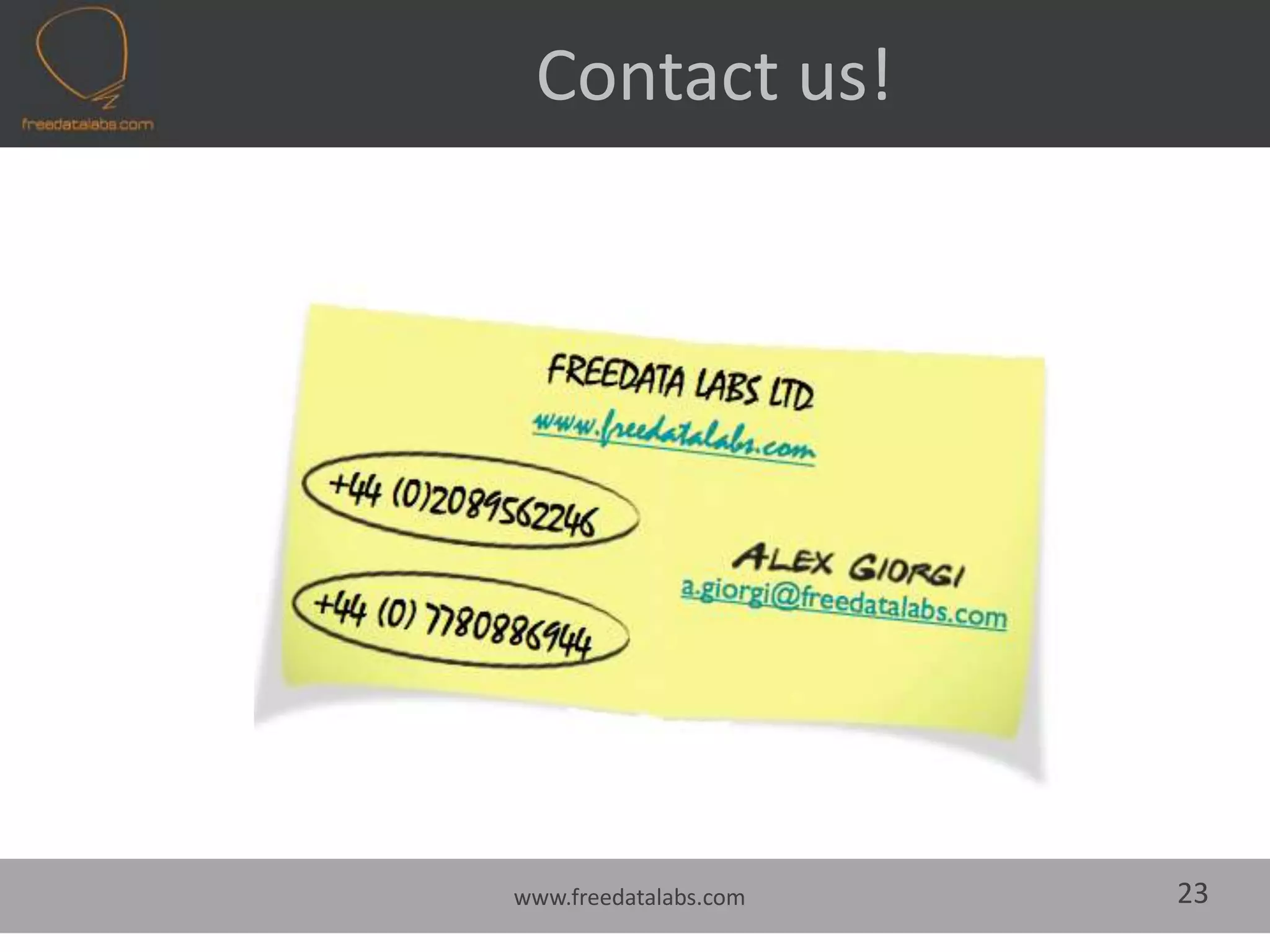                Keep On MeasuringKeep on measuring over time how youractions change perception towards you and your competitors.You can not calulate ROI (Return On Investment) of your Social Media Marketing actions, but you are sure of ROI (Risk Of Inaction)