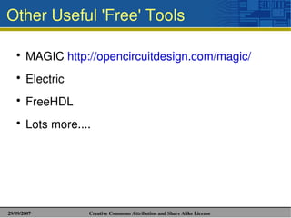 Free / Open Source EDA Tools | PDF