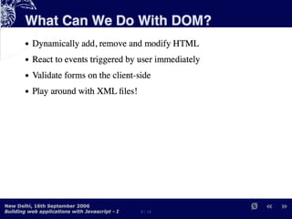Building Web Applications with MochiKit and Dojo