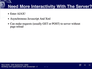 Building Web Applications with MochiKit and Dojo