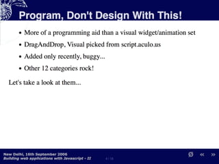 Building Web Applications with MochiKit and Dojo