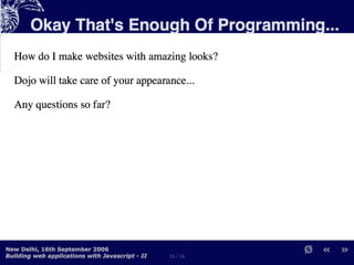 Building Web Applications with MochiKit and Dojo