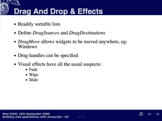 Building Web Applications with MochiKit and Dojo