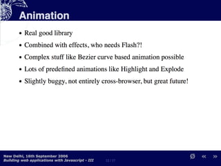 Building Web Applications with MochiKit and Dojo