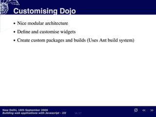 Building Web Applications with MochiKit and Dojo