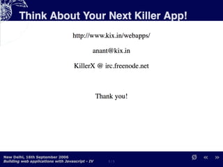 Building Web Applications with MochiKit and Dojo