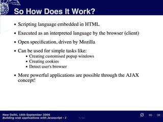 Building Web Applications with MochiKit and Dojo