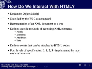 Building Web Applications with MochiKit and Dojo