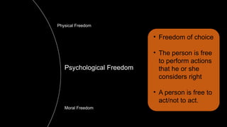 Psychological Freedom Example FREEDOMGrade12introductionforphilosophy.pptx