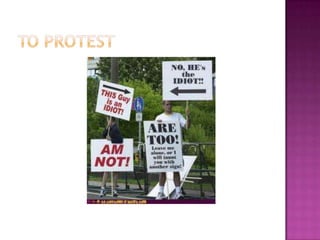 To Protest