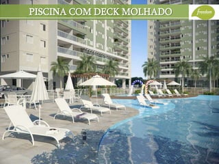 PISCINA COM DECK MOLHADO
 