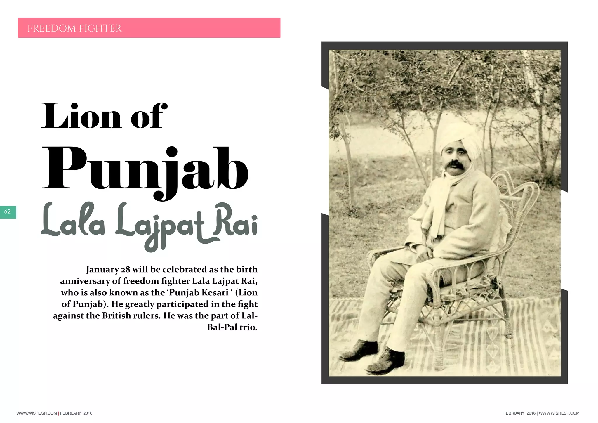 Lion Rai Lion of Punjab- Lala Lajpat Rai | PDF