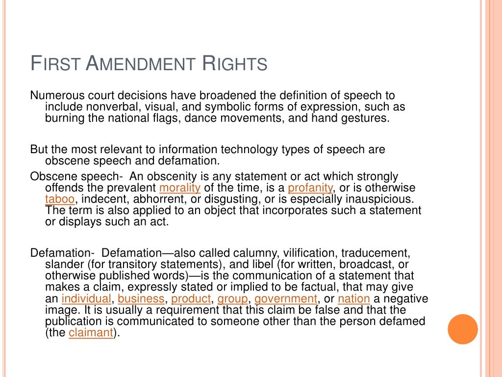 Freedom of expression