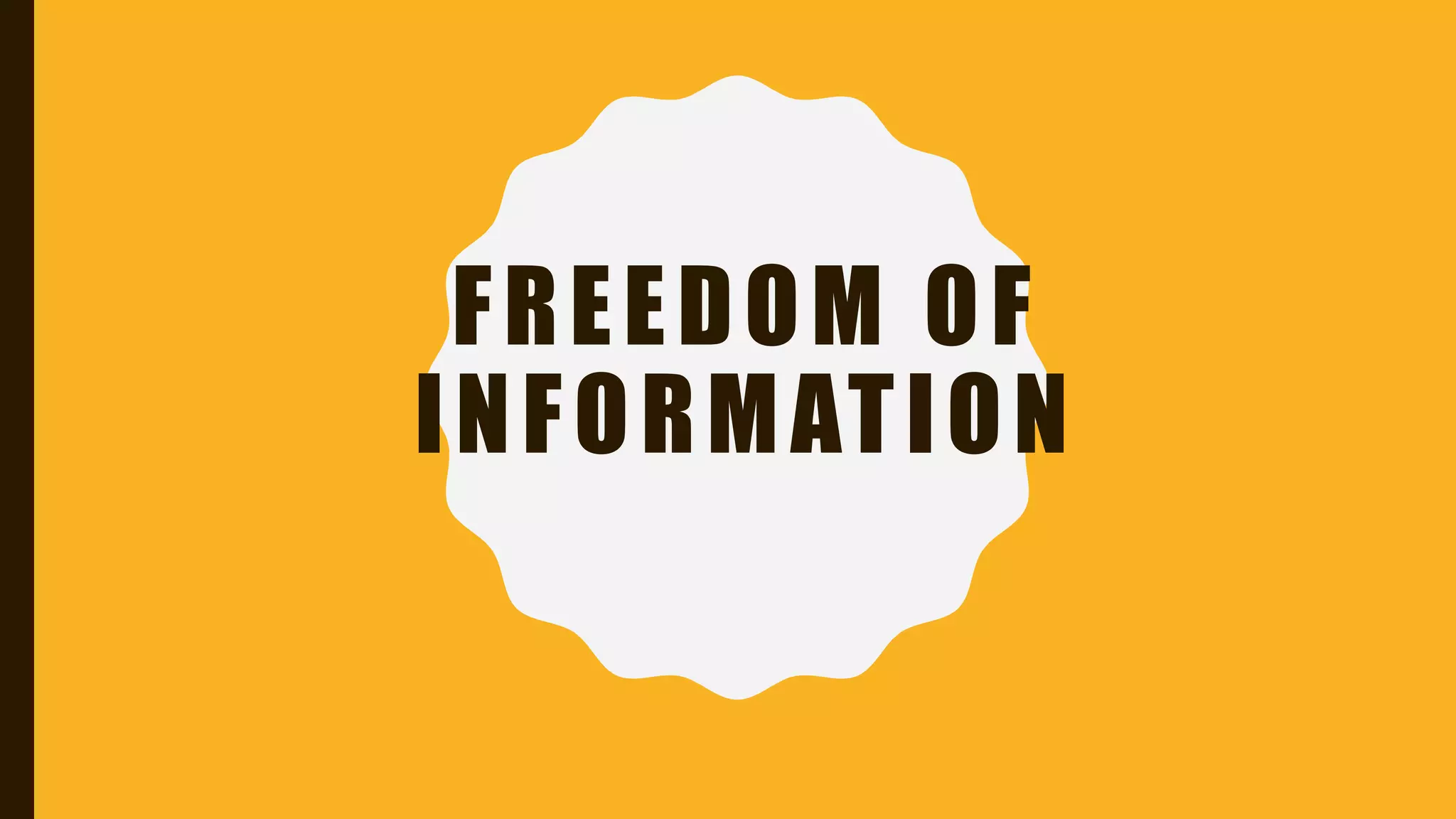 Freedom of information (1)
