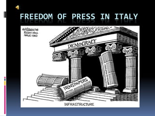 Freedom of press in Italy 