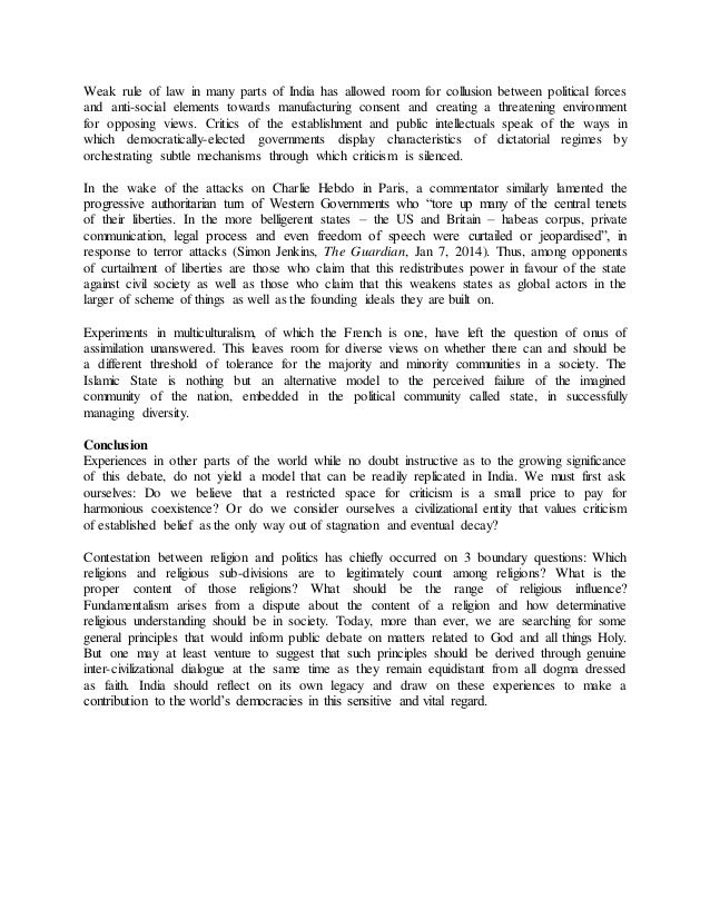 Freedom of speech & expression in india