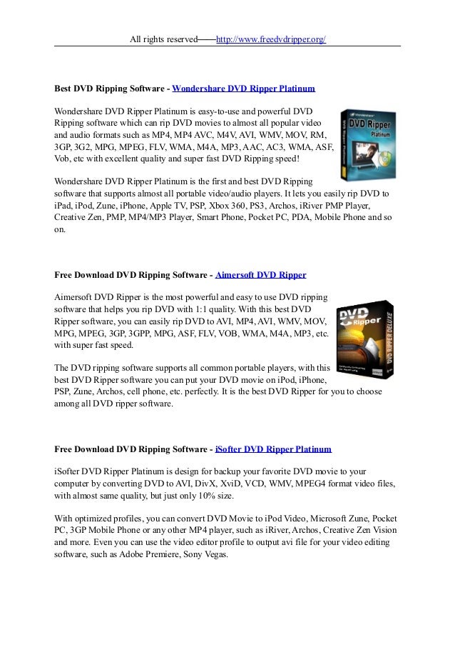 Free Download Dvd Ripping Software