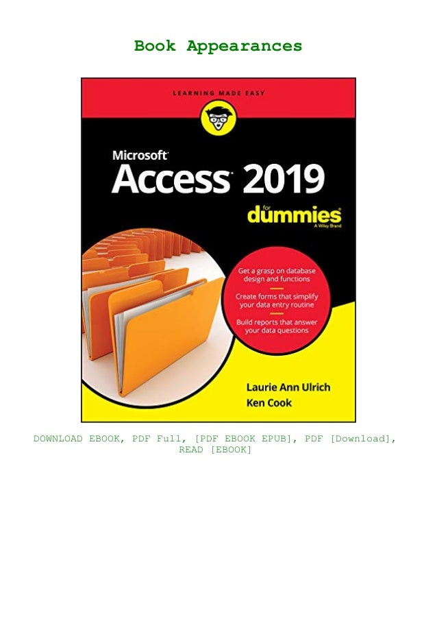 Free Download Epub Access 19 For Dummies Ebook Pdf