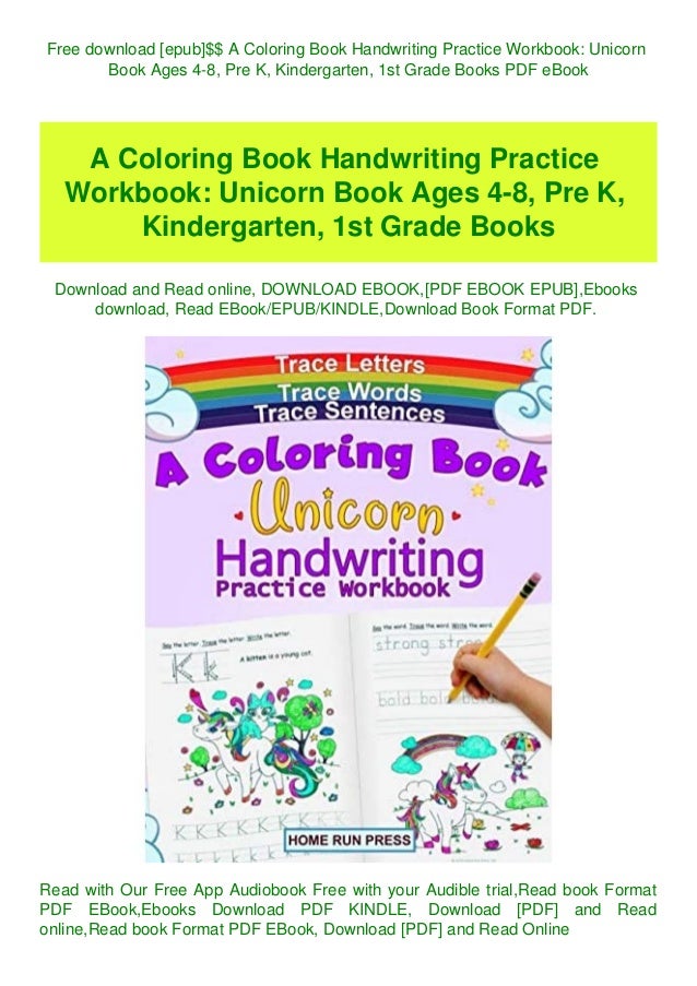 Download Free Download Epub A Coloring Book Handwriting Practice Workbook