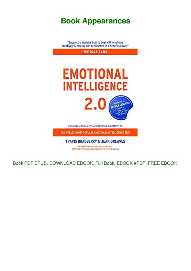 Free Download Epub Emotional Intelligence 2 0 Pdf Ebook
