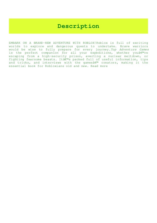 Free Download Epub Roblox Top Adventure Games Pdf Ebook Epub Kin - hoe to download roblox on kindle