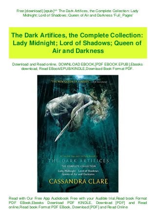Free Download Epub The Dark Artifices The Complete Collection