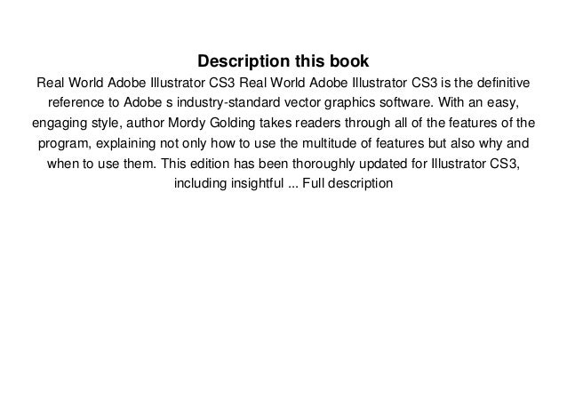 Free Download Real World Adobe Illustrator Cs3 Audiobook Streaming