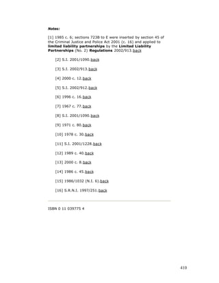 Free e book on limited liability partnership - 2005