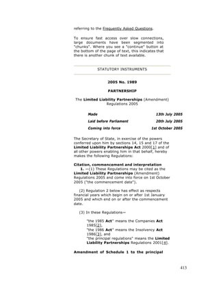 Free e book on limited liability partnership - 2005