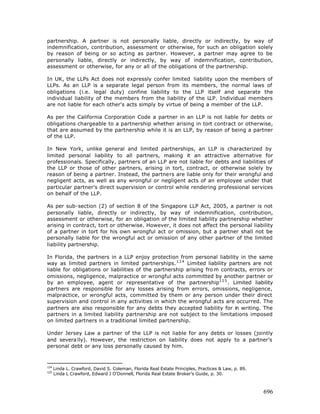 Free e book on limited liability partnership - 2005
