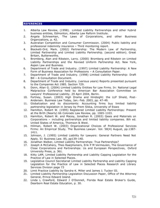Free e book on limited liability partnership - 2005